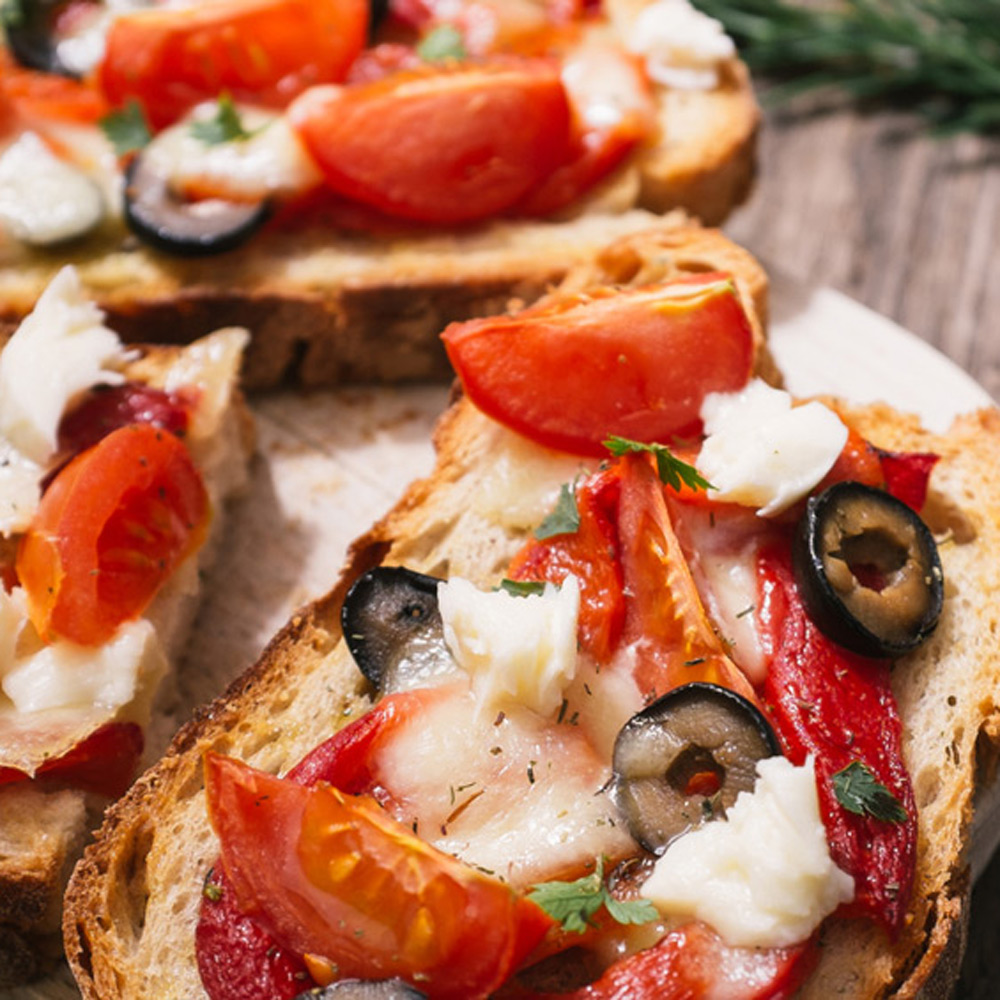 Bruschettas à la méditerranéenne