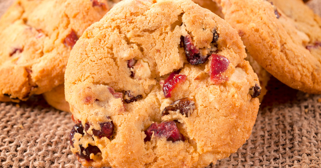 Cookies au quinoa, cranberries et baies de goji